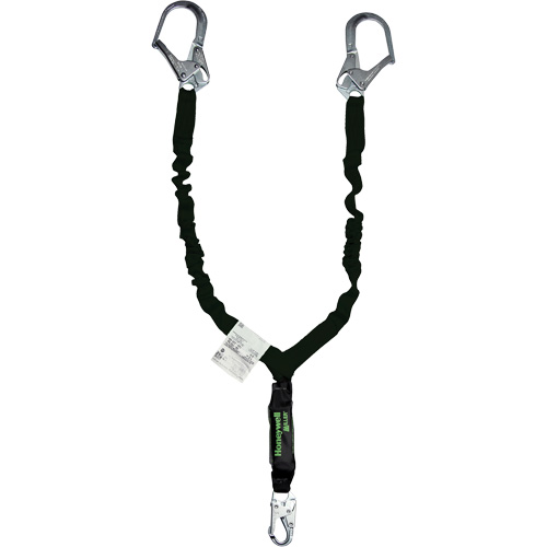 Miller&reg; Arc-Rated Shock-Absorbing Lanyard, 6', Locking Snap Hook Center, Locking Snap Hook Leg Ends, Kevlar&reg; MAS Chibougamau