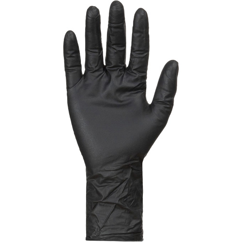 Gants jetables KeepKleen, Grand, Nitrile, 8 mils, Sans poudre, Noir MAS Chibougamau