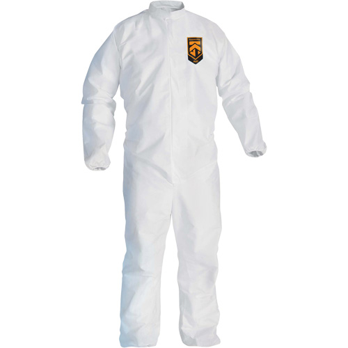 KleenGuard KGA300 Coveralls, 4X-Large, White, Microporous MAS Chibougamau