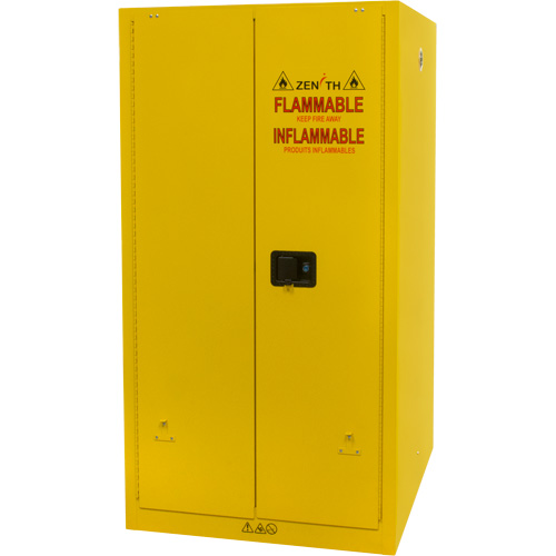 Flammable Storage Cabinet, 60 gal., 2 Door, 34" W x 65" H x 34" D MAS Chibougamau
