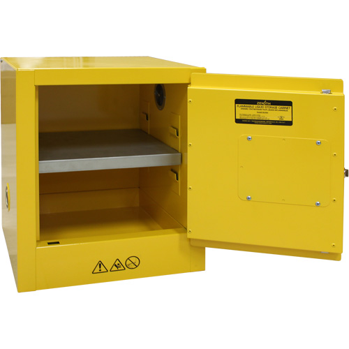 Flammable Storage Cabinet, 4 gal., 1 Door, 17" W x 22" H x 18" D MAS Chibougamau