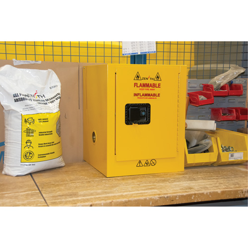 Flammable Storage Cabinet, 4 gal., 1 Door, 17" W x 22" H x 18" D MAS Chibougamau