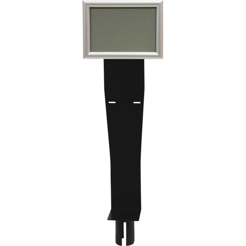 Sign & Dispenser Holder for Crowd Control Post, Black MAS Chibougamau