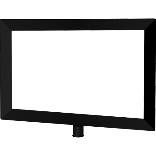 Heavy-Duty Horizontal Sign Holder for Classic Posts, Black MAS Chibougamau