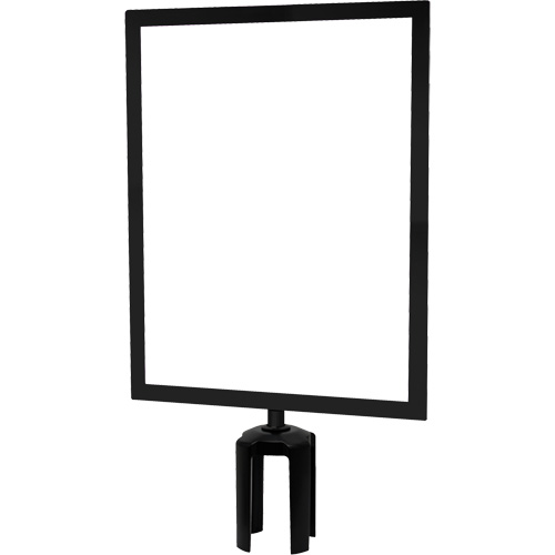 Heavy-Duty Horizontal Sign Holder with Tensabarrier&reg; Post Adapter, Black MAS Chibougamau