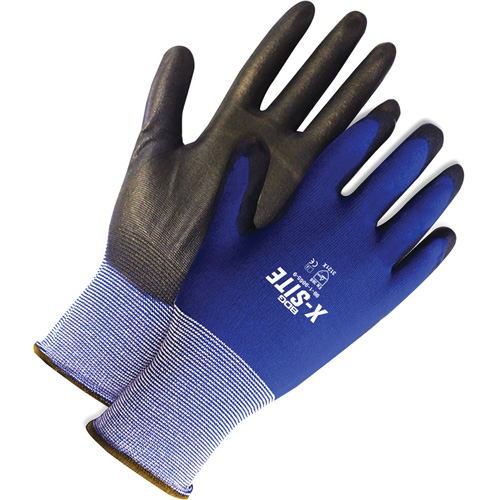 X-Site Coated Gloves, 6, Polyurethane Coating, 18 Gauge, Nylon Shell MAS Chibougamau