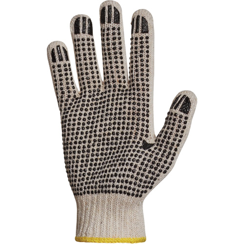 Sure Grip&reg; PVC Dotted String Knit Glove, Poly/Cotton, Single Sided, 7 Gauge, X-Small MAS Chibougamau