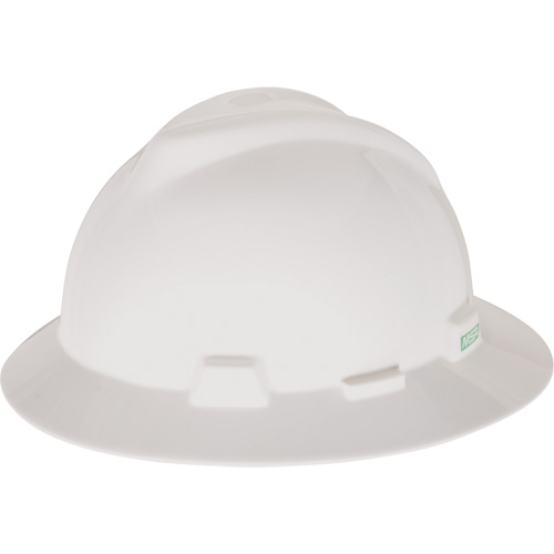 Casque de s&eacute;curit&eacute; &agrave; fente et bordure compl&egrave;te V-Gard, Suspension &agrave; douille, Non ventil&eacute; MAS Chibougamau