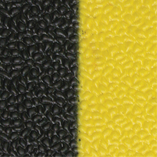Tapis antifatigue Airsoft, Rugueux, 3' x 5' x 3/8", Noir/Jaune, &eacute;ponge en PVC MAS Chibougamau