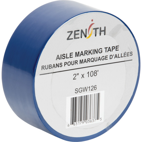 Ruban pour marquage d'all&eacute;es, 2" x 108', PVC, Bleu MAS Chibougamau