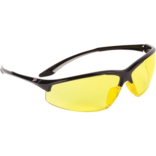 Dynamic Hummingbird Semi-Rimless Safety Glasses, Amber Lens, Anti-Fog, ANSI Z87+/Meets/Exceeds CSA Z94.3 MAS Chibougamau