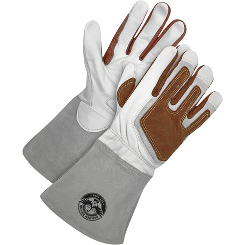 Gander Brand TIG Welder's Gloves with Heat Patch, Grain Goatskin, Size Small MAS Chibougamau