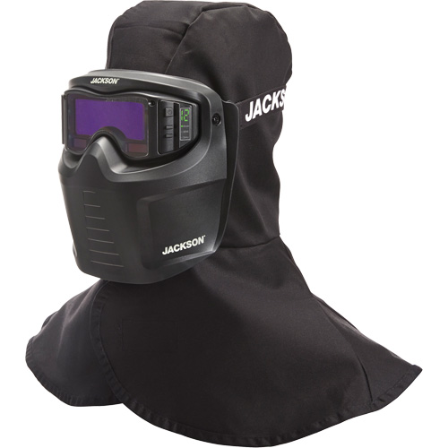 Rebel ADF Welding Mask, 3.5" L x 1.3" W View Area, 3/5-12 Shade Range, Black MAS Chibougamau
