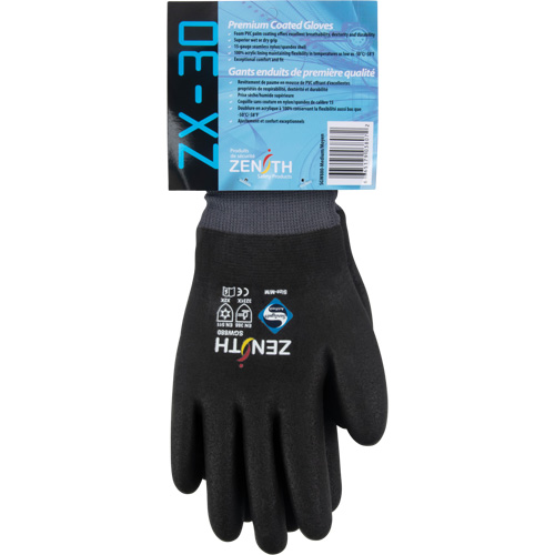Gants enduits ZX-30° de premi&egrave;re qualit&eacute;, T-Grand, R&ecirc;vetement Mousse de PVC, Calibre 15, Enveloppe en Nylon MAS Chibougamau