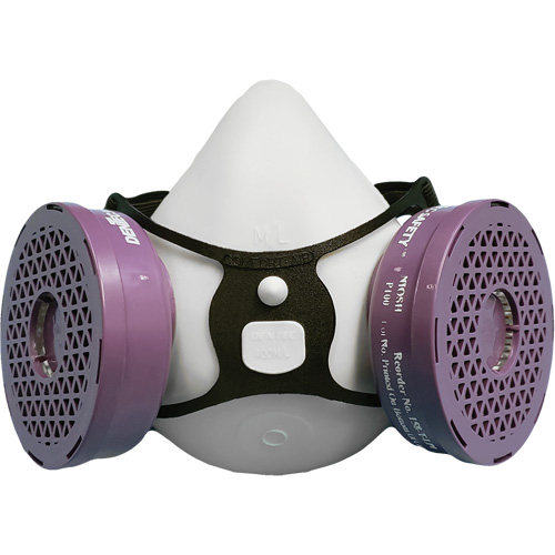 Comfort-Air&reg; 400Nx Black Half Mask without Exhalation Valve P100 Kit, Elastomer/Rubber, Small/Medium MAS Chibougamau