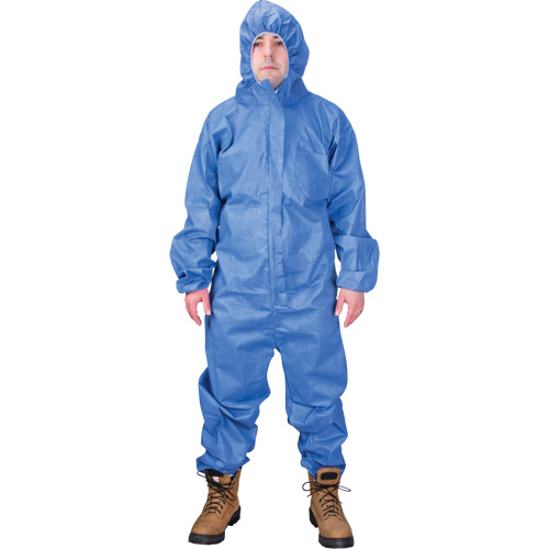 Hooded Coveralls, Medium, Blue, SMS MAS Chibougamau