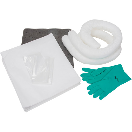 Trousse d'&eacute;quipement de lutte contre les d&eacute;versements, Huile seulement/Universel, Sac, Absorbance de 10 gal. US MAS Chibougamau