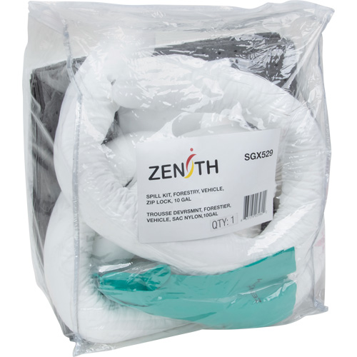 Trousse d'&eacute;quipement de lutte contre les d&eacute;versements, Huile seulement/Universel, Sac, Absorbance de 10 gal. US MAS Chibougamau