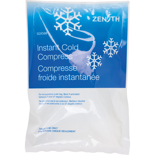 Instant Compress, Cold, Single Use, 6" x 9" MAS Chibougamau