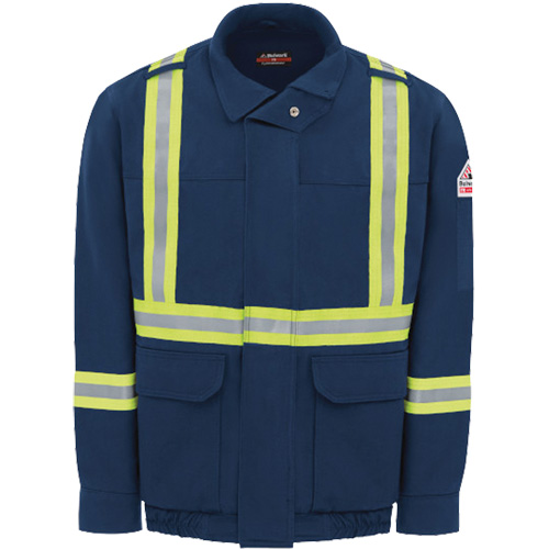 Blouson aviateur doubl&eacute; pour hommes avec garniture r&eacute;fl&eacute;chissante, Petit, Bleu marin, 29 cal/cm² MAS Chibougamau