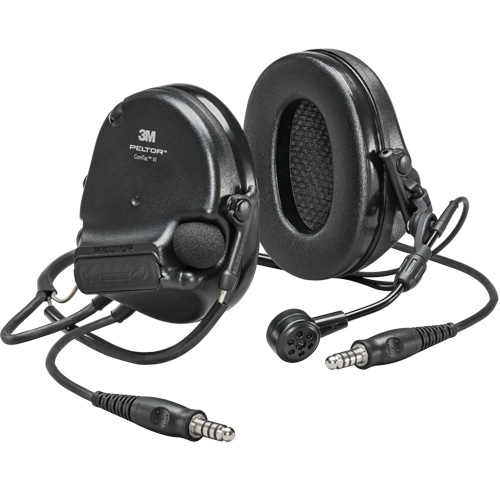 Peltor ComTac VI NIB Dual Lead Headset, Neckband Style, 22 dB MAS Chibougamau