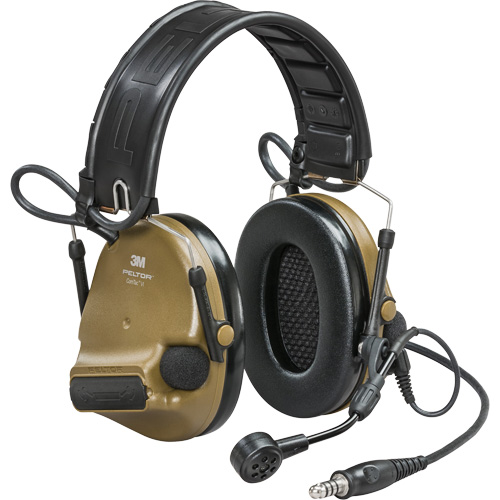 Casque VI NIB avec fils de sortie unique et rail arc Peltor ComTac, Style Bandeau, 23 dB MAS Chibougamau