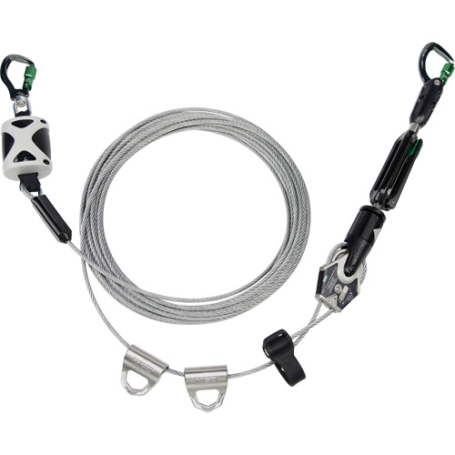 Temporary Horizontal Lifeline, Galvanized Cable MAS Chibougamau