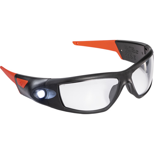 Lunettes de s&eacute;curit&eacute; &agrave; faisceau d'inspection rechargeable SPG500, Lentille Transparent, ANSI Z87+ MAS Chibougamau