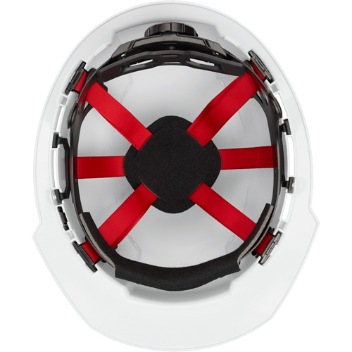 Casque de s&eacute;curit&eacute; &agrave; bordure avant, R&eacute;pond aux normes CSA type 1, Suspension Rochet, Ventil&eacute; MAS Chibougamau