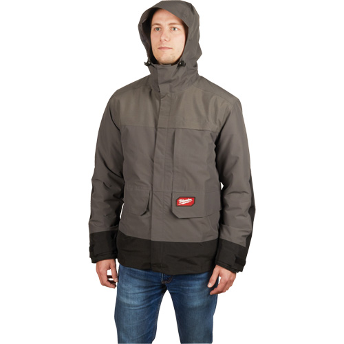 Blouson imperm&eacute;able Hydrobreak, Hommes, 3T-Grand, Gris MAS Chibougamau