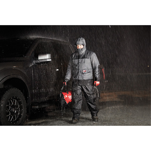 Blouson imperm&eacute;able Hydrobreak, Hommes, 3T-Grand, Gris MAS Chibougamau
