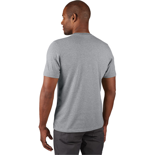 Hybrid Work Tee Shirt, Men's, Small, Grey MAS Chibougamau