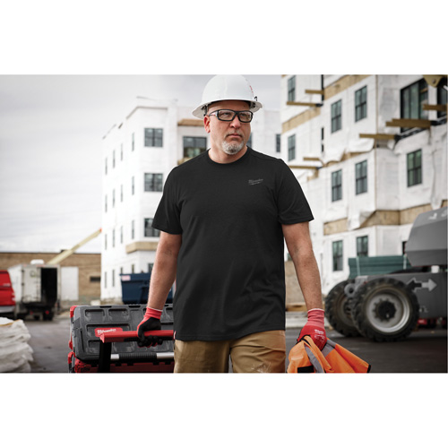 Hybrid Work Tee Shirt, Men's, Small, Black MAS Chibougamau