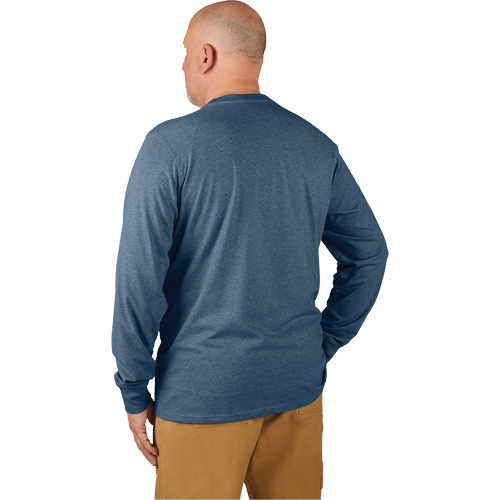 Hybrid Work Tee Shirt, Men's, Small, Blue MAS Chibougamau