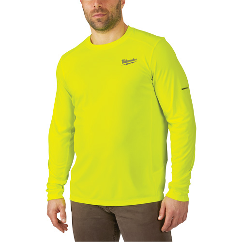 Workskin Lightweight High Visibility Shirt, Men's, Small, Yellow MAS Chibougamau