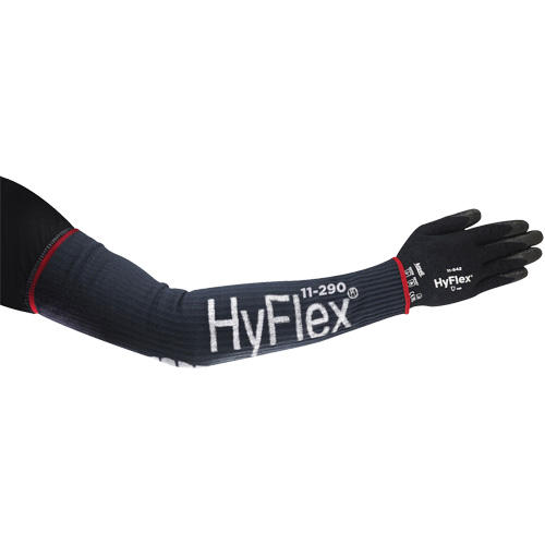 HyFlex&reg; Wide High Cut Compression Sleeve, 18", Kevlar&reg;/Polyamide/Spandex/Stainless Steel, Blue MAS Chibougamau