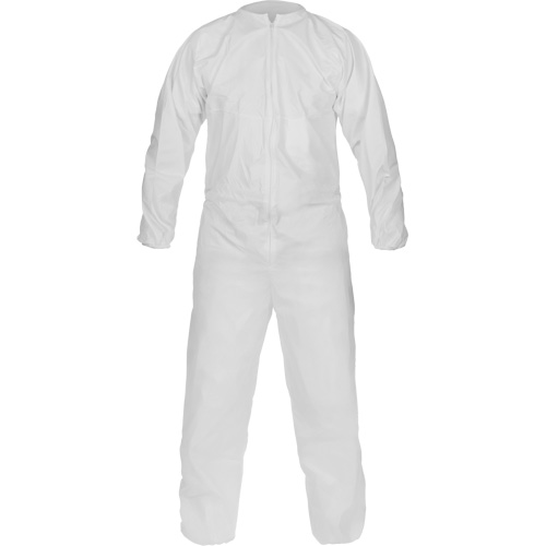 Combinaison non st&eacute;rile de fabrication &eacute;co-efficace CleanMax, Moyen, Blanc, Microporeux MAS Chibougamau