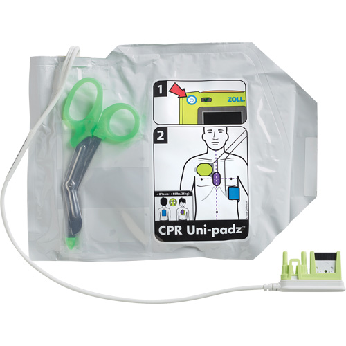 &eacute;lectrodes RCR pour adultes & enfants Uni-Padz, Zoll AED 3 Pour, Classe 4 MAS Chibougamau