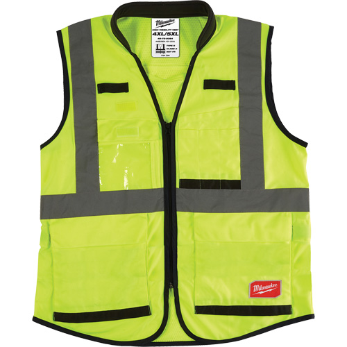 Veste de s&eacute;curit&eacute; haute performance, Jaune lime haute visibilit&eacute;, 4T-Grand/5T-Grand MAS Chibougamau