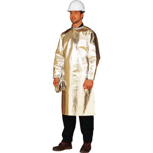 Long tablier/sarrau de protection thermique ALM 300, 48" lo, Fibre de verre aluminis&eacute;e MAS Chibougamau