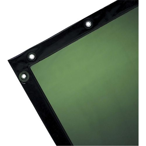 Rideau pour soudure, 72" x 72", Transparence Moyenne, Vert MAS Chibougamau
