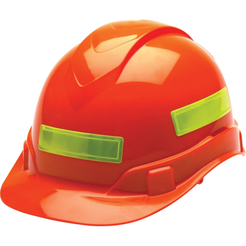 Lime-Green Reflective Hardhat Stickers MAS Chibougamau