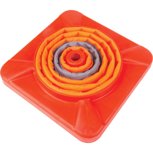 C&ocirc;ne de signalisation repliable, 18" h, Orange MAS Chibougamau