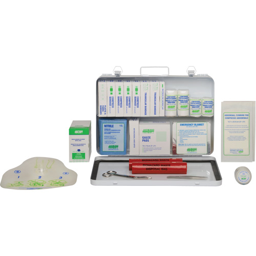First Aid Kit, Meets CSA Z1220-17 Type 2 Low-Risk Environment, Medium (26-50 Workers) MAS Chibougamau