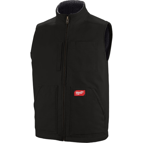 Veste doubl&eacute;e en sherpa ultra-r&eacute;sistante, Hommes, Petit, Noir MAS Chibougamau