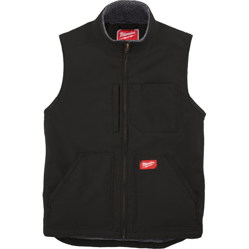 Veste doubl&eacute;e en sherpa ultra-r&eacute;sistante, Hommes, Petit, Noir MAS Chibougamau