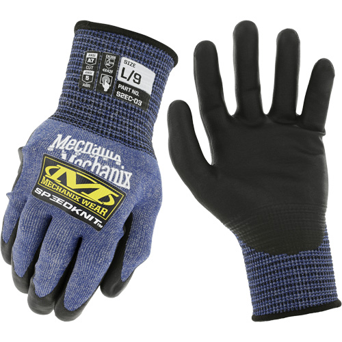Gants r&eacute;sistants aux coupures SpeeKnit S2EC03, Taille Petit/7, Calibre 18, Rev&ecirc;tement Ur&eacute;thane, Enveloppe en PEHP/Tungst&egrave;ne, ASTM ANSI niveau A7/EN 388 niveau F MAS Chibougamau