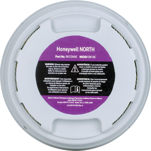HEPA Filter Cartridge, Organic Vapour MAS Chibougamau