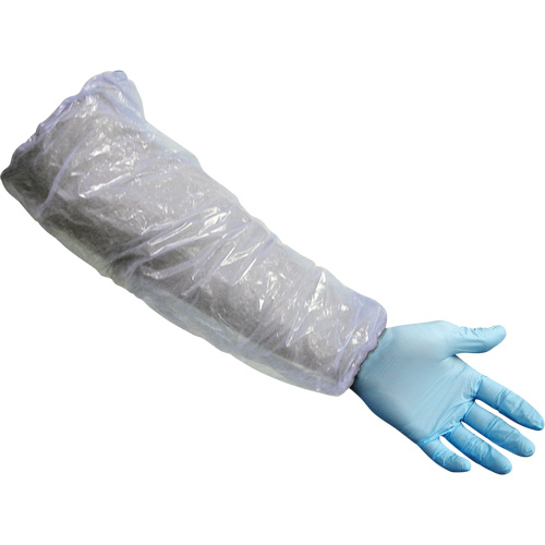 Sleeves, 16" long, Polyethylene, White MAS Chibougamau