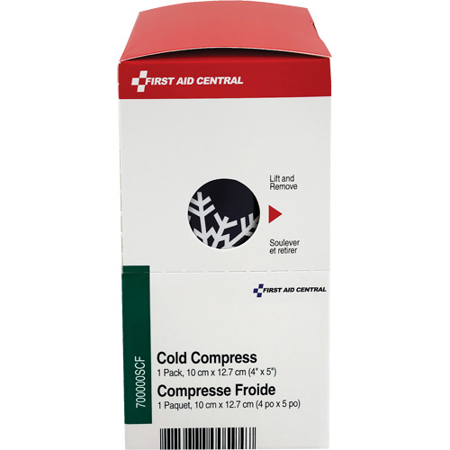 SmartCompliance&reg; Refill Instant Compress, Cold, Single Use, 4" x 5" MAS Chibougamau